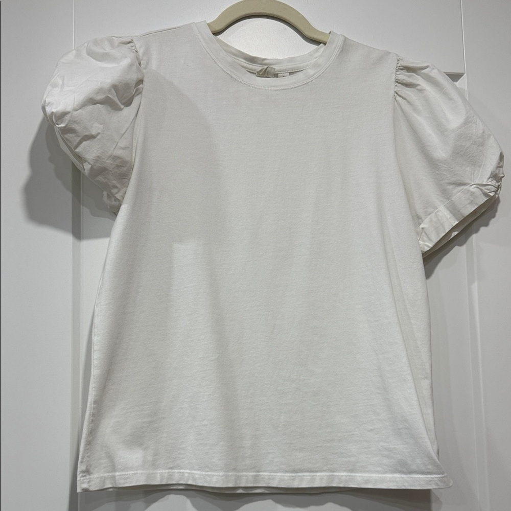 GAP White Puff Sleeve Tee
